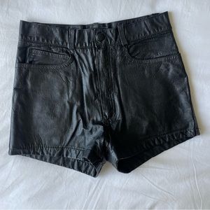 Leather Shorts